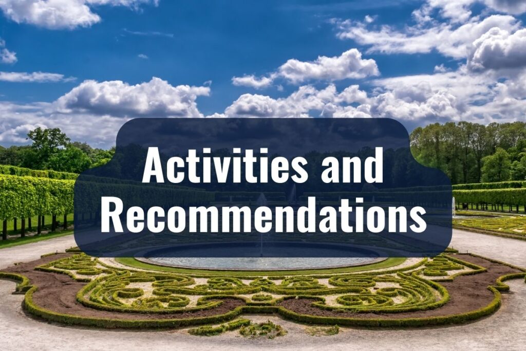 Activities and Recommendations
